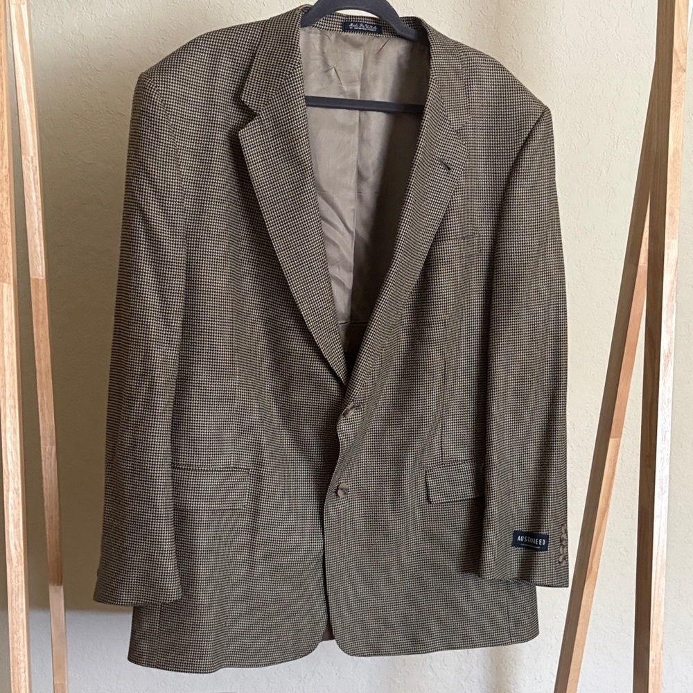 Austin Reed Brown Checkered Blazer